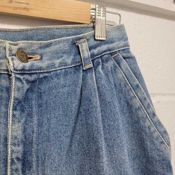 VTG Anne Klein 80s Era Pleated High Waist Mom Jeans - Picture 7 of 10